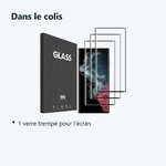 Contenu du colis – Verre Trempé pour Samsung Galaxy S22 Ultra (6,8 pouces) [Pack 3] Film Vitre Protection Ecran
