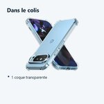 Contenu du colis – Coque Silicone Transparente Angles Renforces Pour Google Pixel 9 / Pixel 9 Pro