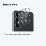 Contenu du colis – Verres Protection Camera Arriere Transparent X3 Pour Samsung Galaxy S26