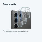 Contenu du colis – Verres Protection Camera Arriere Transparent X2 Pour Samsung Galaxy S24 Ultra