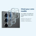 Accessoire ajusté au modèle exact – Verres Protection Camera Arriere Transparent X2 Pour Samsung Galaxy S24 Ultra