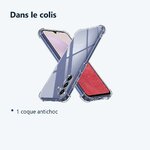 Contenu du colis – Coque antichoc pour Samsung Galaxy A14 4G/5G (6,6 pouces)