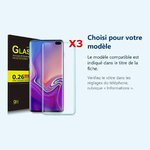 Accessoire ajusté au modèle exact – Verres Trempe Haute Resistance Pour Samsung S10Plus Pack X3 Protection Ecran