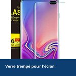 Vue de détail – Verres Trempe Haute Resistance Pour Samsung S10Plus Pack X3 Protection Ecran