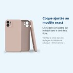 Accessoire ajusté au modèle exact – Coque Silicone Pour iPhone 11 Couleur Rose Protection Objectif Appareil Photo