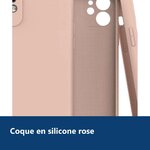 Vue de détail – Coque Silicone Pour iPhone 11 Couleur Rose Protection Objectif Appareil Photo