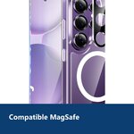 Vue de détail – Coque Silicone Transparente Compatible Magsafe + Verre Trempes et Protection Camera Arriere Pour Samsung Gala