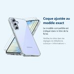 Accessoire ajusté au modèle exact – Coque Silicone Transparente + 2 Verres Trempes Pour Samsung Galaxy S25 FE