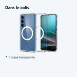 Contenu du colis – Coque Silicone Transparente Compatible Magsafe Pour Samsung Galaxy S25
