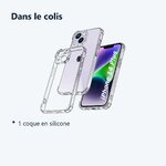 Contenu du colis – Coque Silicone Angles Renforces Pour Apple iPhone 14 Plus