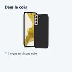 Contenu du colis – Coque Pour Samsung Galaxy S22 PLUS 5G Silicone Noire