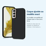 Accessoire ajusté au modèle exact – Coque Pour Samsung Galaxy S22 PLUS 5G Silicone Noire