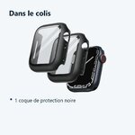 Contenu du colis – Coque de protection rigide Pack x2 pour Apple Watch 45mm Couleur Noir