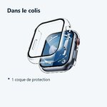 Contenu du colis – Coque de protection rigide pour Apple Watch 45mm Couleur Transparent