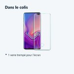 Contenu du colis – Verre trempé Incurvé Samsung Galaxy S10 Plus Couverture Complète Protection Ecran Protecteur décran Ultra