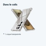 Contenu du colis – Coque Pour Samsung Galaxy S25 Ultra Silicone Transparente Angles Renforces