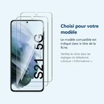 Accessoire ajusté au modèle exact – Verres Trempes X2 Pour Samsung Galaxy S21 5G