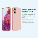 Accessoire ajusté au modèle exact – Coque Silicone Couleur Rose Pour Oppo Reno 8 Lite 5G