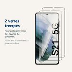 Verre trempé pour protéger lécran – Verres Trempes X2 Pour Samsung Galaxy S21 5G
