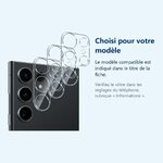 Accessoire ajusté au modèle exact – Verres Protection Camera Arriere Transparent X3 Pour Samsung Galaxy S23 Ultra