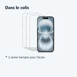 Contenu du colis – Verres Trempes X3 Pour iPhone 16 Plus