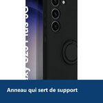 Vue de détail – Coque avec Anneau Couleur Noir Pour Samsung Galaxy S23 Plus 5G