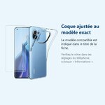 Accessoire ajusté au modèle exact – Coque Silicone Transparente + Verre Trempe Pour Xiaomi Mi 11 Lite