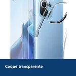 Vue de détail – Coque Silicone Transparente + Verre Trempe Pour Xiaomi Mi 11 Lite