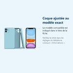 Accessoire ajusté au modèle exact – Coque Silicone Pour iPhone 12 / iPhone 12 Pro Couleur Bleu Protection Objectif Appareil P