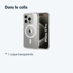 Contenu du colis – Coque Silicone Transparente Compatible Magsafe Pour iPhone 15 Pro