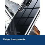 Vue de détail – Coque Silicone Transparente Pour Samsung Galaxy S22 Ultra 5G