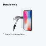 Contenu du colis – Protection écran pour iPhone X / iPhone 10, Verre Trempé Ultra Clair et Résistant Film Protecteur Décran