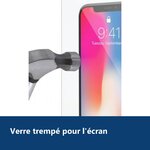 Vue de détail – Protection écran pour iPhone X / iPhone 10, Verre Trempé Ultra Clair et Résistant Film Protecteur Décran en