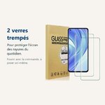 Verre trempé pour protéger lécran – Verres Trempe X2 Pour Xiaomi Mi 11 Lite