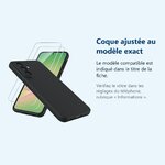 Accessoire ajusté au modèle exact – Coque Silicone Noir pour Samsung Galaxy A57 + 2 Verres Trempés –