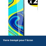 Vue de détail – Verres Trempe Haute Resistance Pour Xiaomi Redmi Note 9S / 9 Pro / 9 Pro Max Pack X2 Protection Ecran