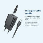 Accessoire ajusté au modèle exact – Chargeur Rapide 30W + Cable USB-C Noir pour iPhone 16 / 16 PLUS / 16 PRO / 16 PRO MAX / 1
