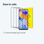 Contenu du colis – Verres Trempes X3 Pour Xiaomi Redmi Note 11 Pro 4G / 5G