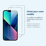Accessoire ajusté au modèle exact – Verres Trempes X2 Pour iPhone 13 / iPhone 13 Pro