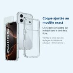 Accessoire ajusté au modèle exact – Coque Pour iPhone 17 Pro Max Silicone Transparente Angles Renforces + Verre Trempe