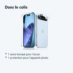Contenu du colis – Verre Trempe et Protection Camera Arriere Transparent Pour iPhone 17 Air