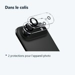 Contenu du colis – Verres Protection Camera Arriere Transparent X2 Pour iPhone 17 Air