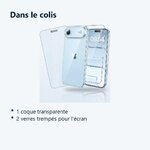 Contenu du colis – Coque Silicone Transparente + 2 Verres Trempes Pour iPhone 17 Air