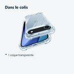 Contenu du colis – Coque Pour iPhone 17 Air Silicone Transparente Angles Renforces