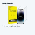 Contenu du colis – X3 Verres Trempes X3 Pour iPhone 14 Pro Max