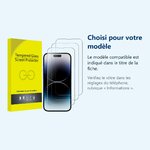 Accessoire ajusté au modèle exact – X3 Verres Trempes X3 Pour iPhone 14 Pro Max