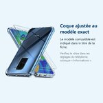 Accessoire ajusté au modèle exact – Coque Silicone Transparente Angles Renforces + 2 Verres Trempes Pour Xiaomi Redmi Note 9