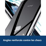 Vue de détail – Coque Silicone Angles Renforces + 2 Vitres Protection Ecran Pour Apple iPhone Xr