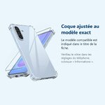 Accessoire ajusté au modèle exact – Coque Pour Samsung Galaxy A57 5G Silicone Transparente Angles Renforces + Verre Trempe