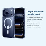 Accessoire ajusté au modèle exact – Coque Silicone Transparente Compatible Magsafe Pour iPhone 17 Pro Max